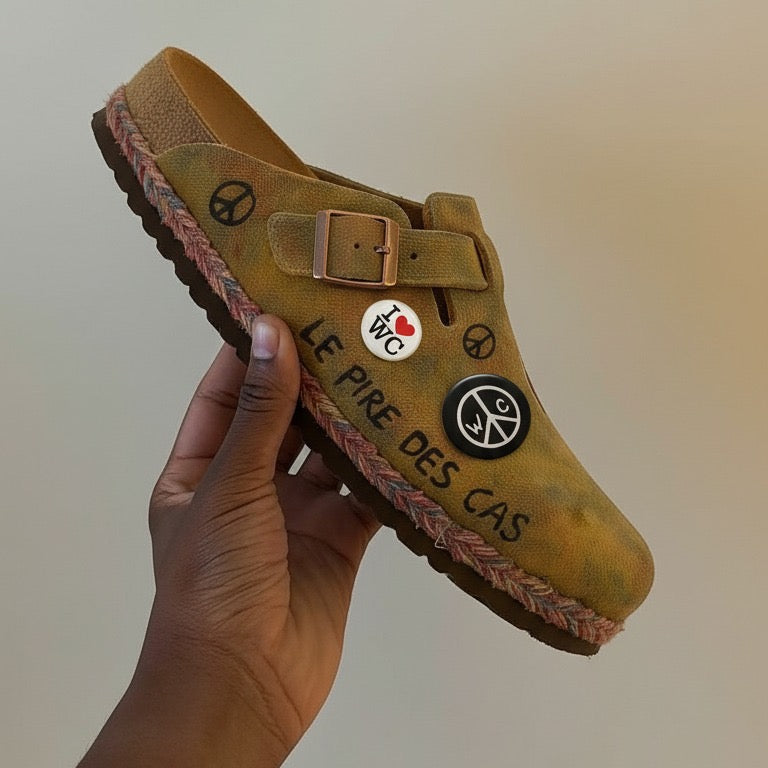 "Souvenir" Clogs - removable pins