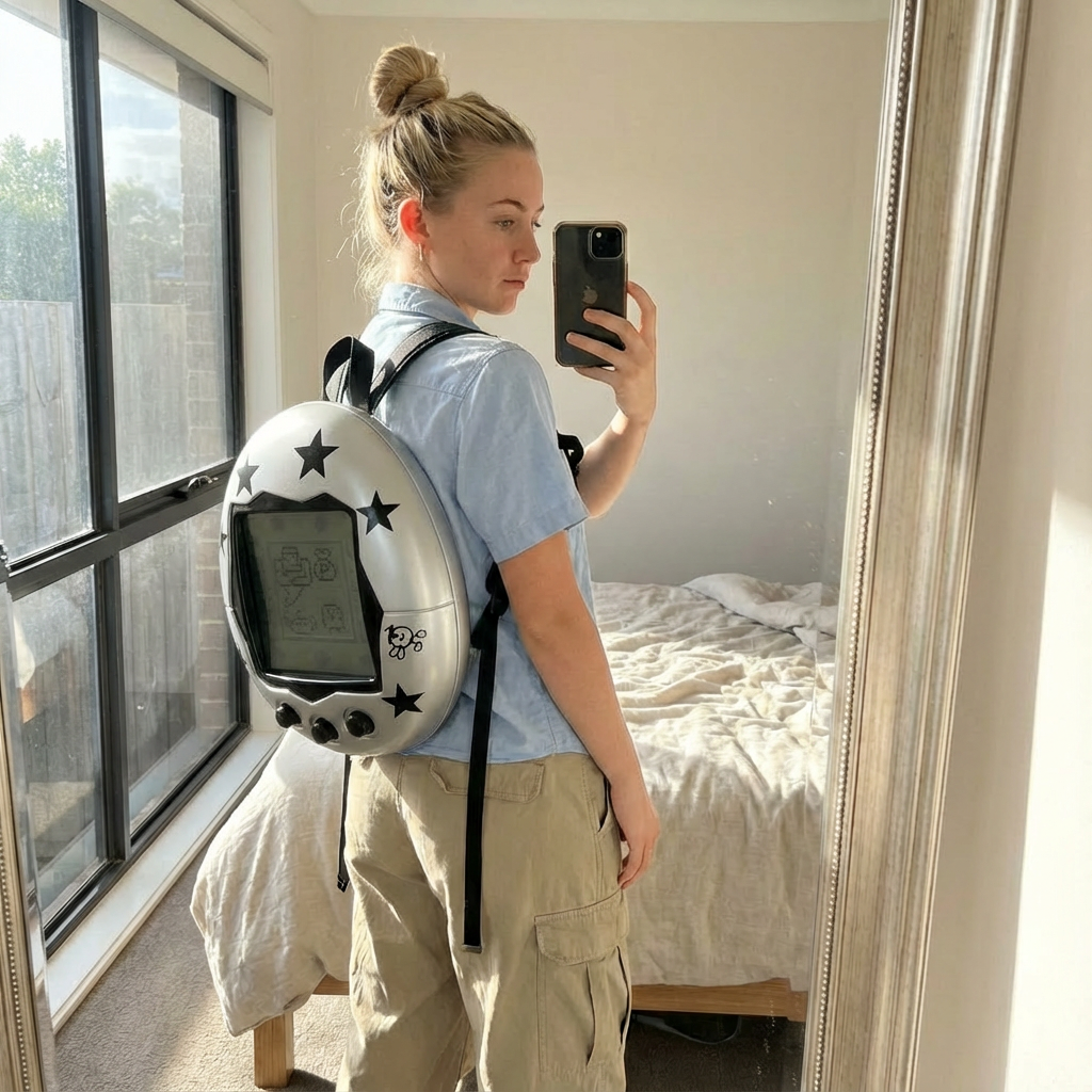 Tamagotchi Bag - Backpack and messenger in one