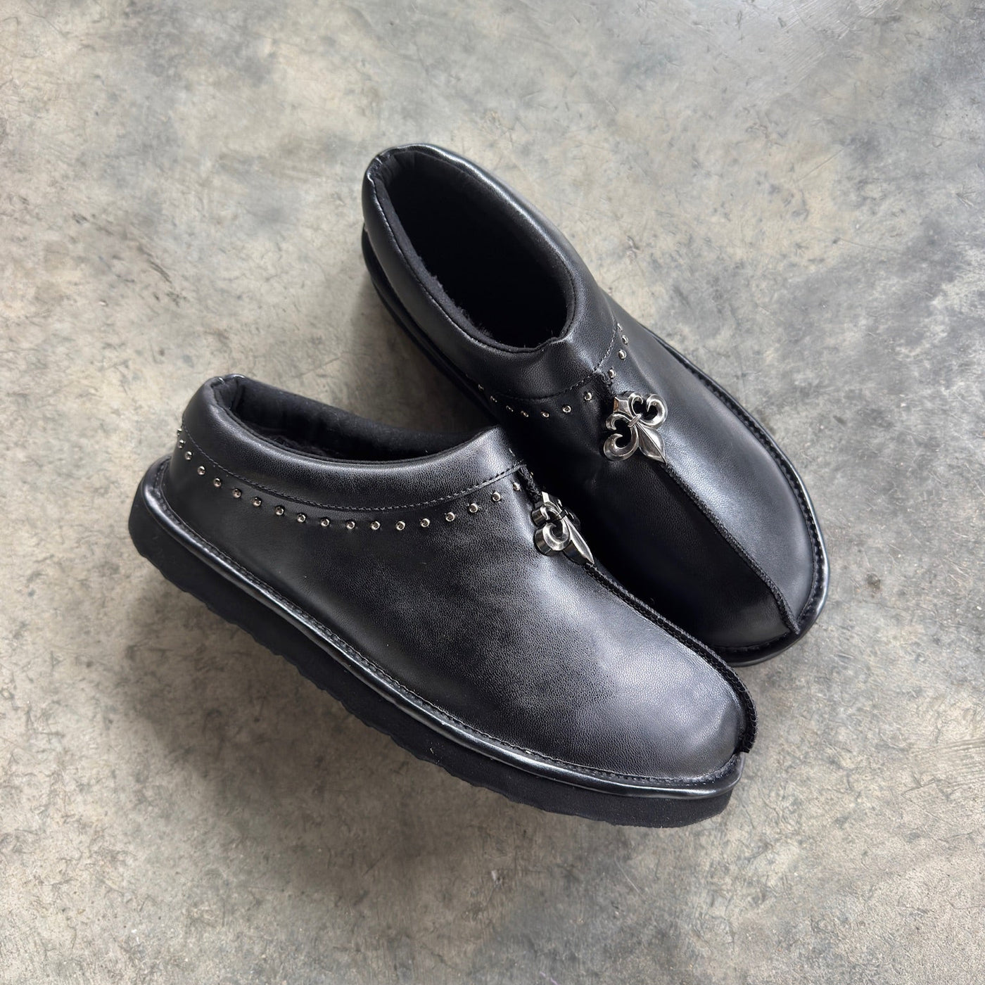 Chrome Fleur Mules - SALE ENDS TODAY ⏰